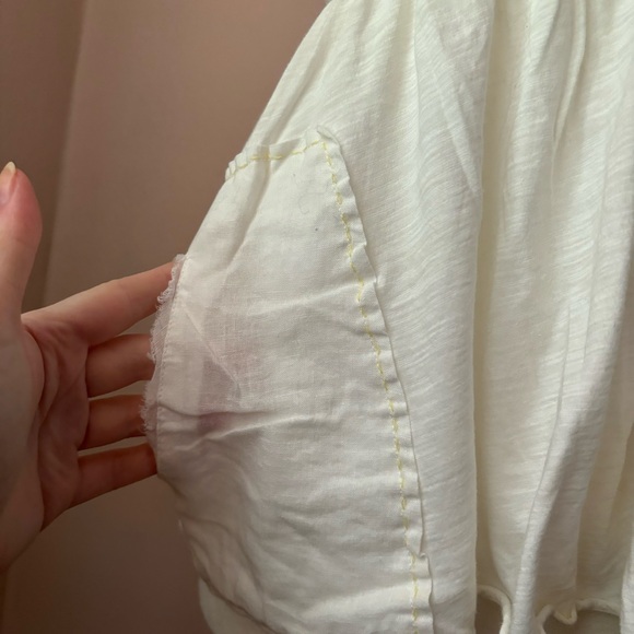 Free People Vintage Mixed Fabric Racerback Tank - Picture 5 of 6